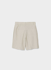 The Effortless Short™ Long - PowerLinen™ - UNDYED DARK ECRU