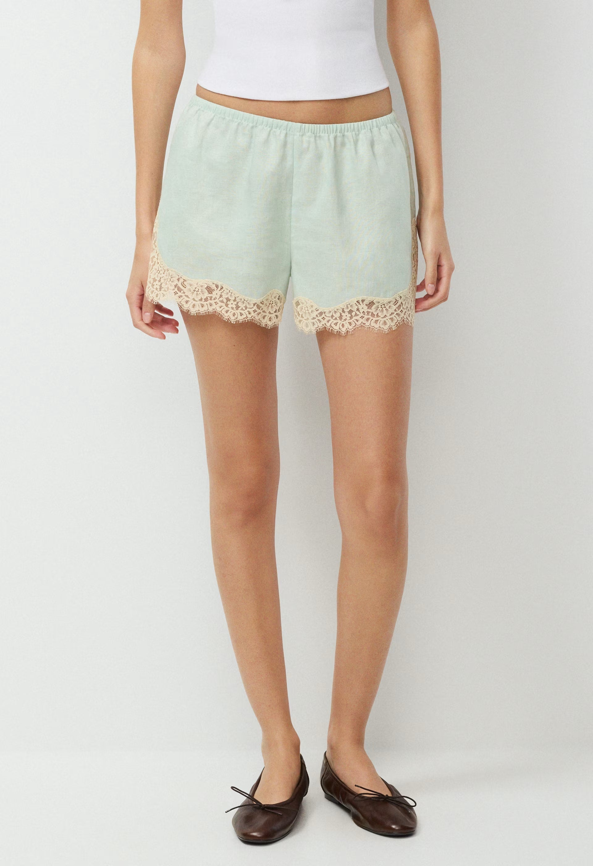 Whimsy Linen Short - UNDYED ECRU/LT BIRCH