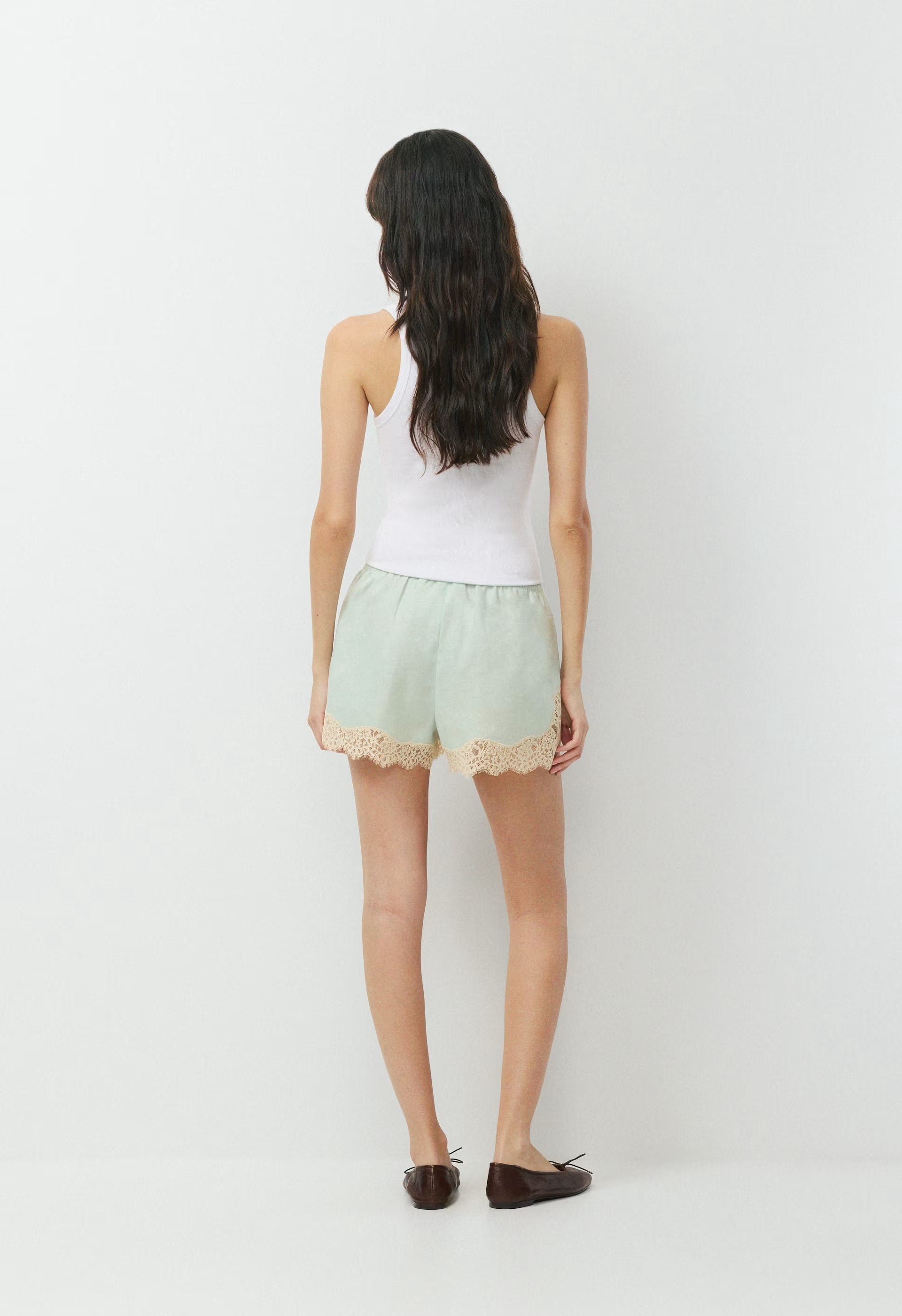 Whimsy Linen Short - WHITE/LIGHT BIRCH