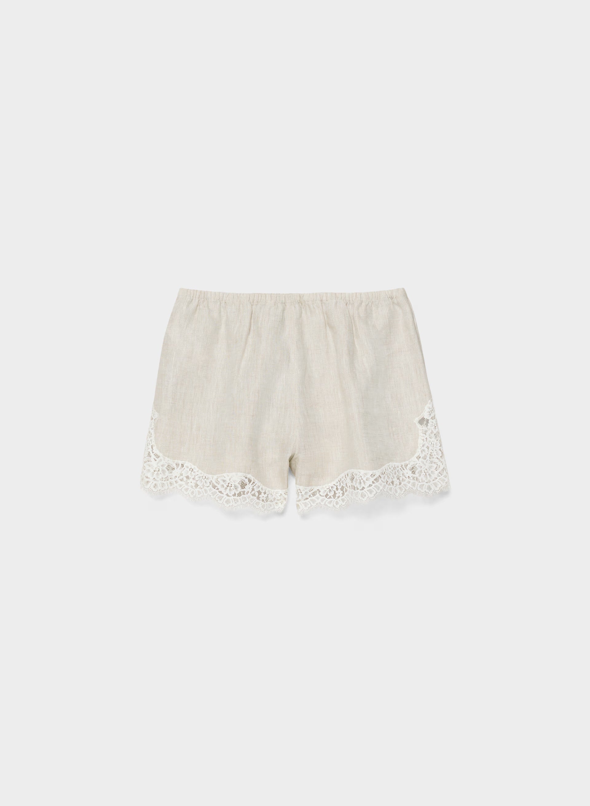 Whimsy Linen Short - UNDYED ECRU/LT BIRCH