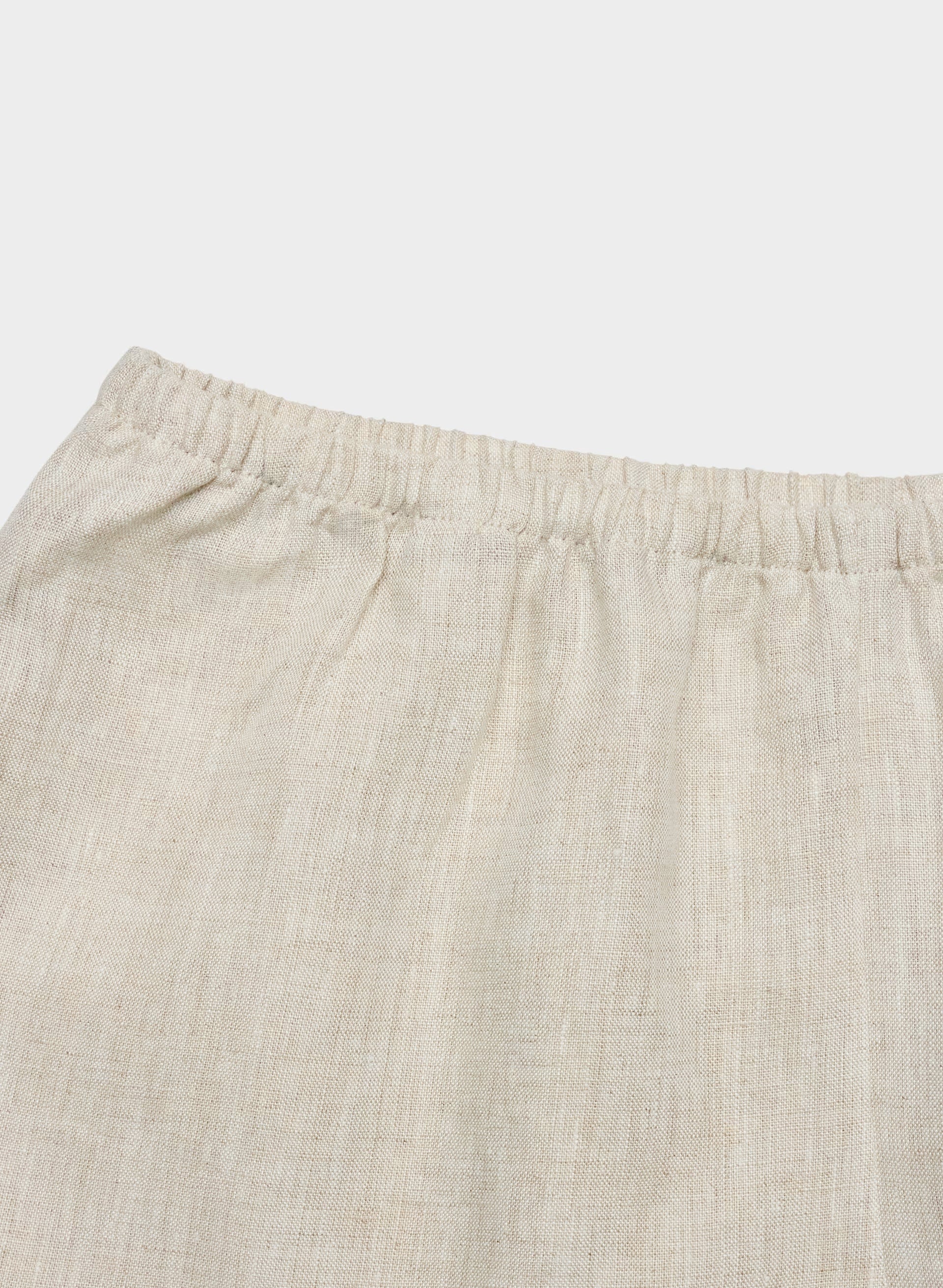 Whimsy Linen Short - UNDYED ECRU/LT BIRCH