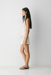 The Effortless Short™ Mini - Crepette™ - METROPOLIS BEIGE