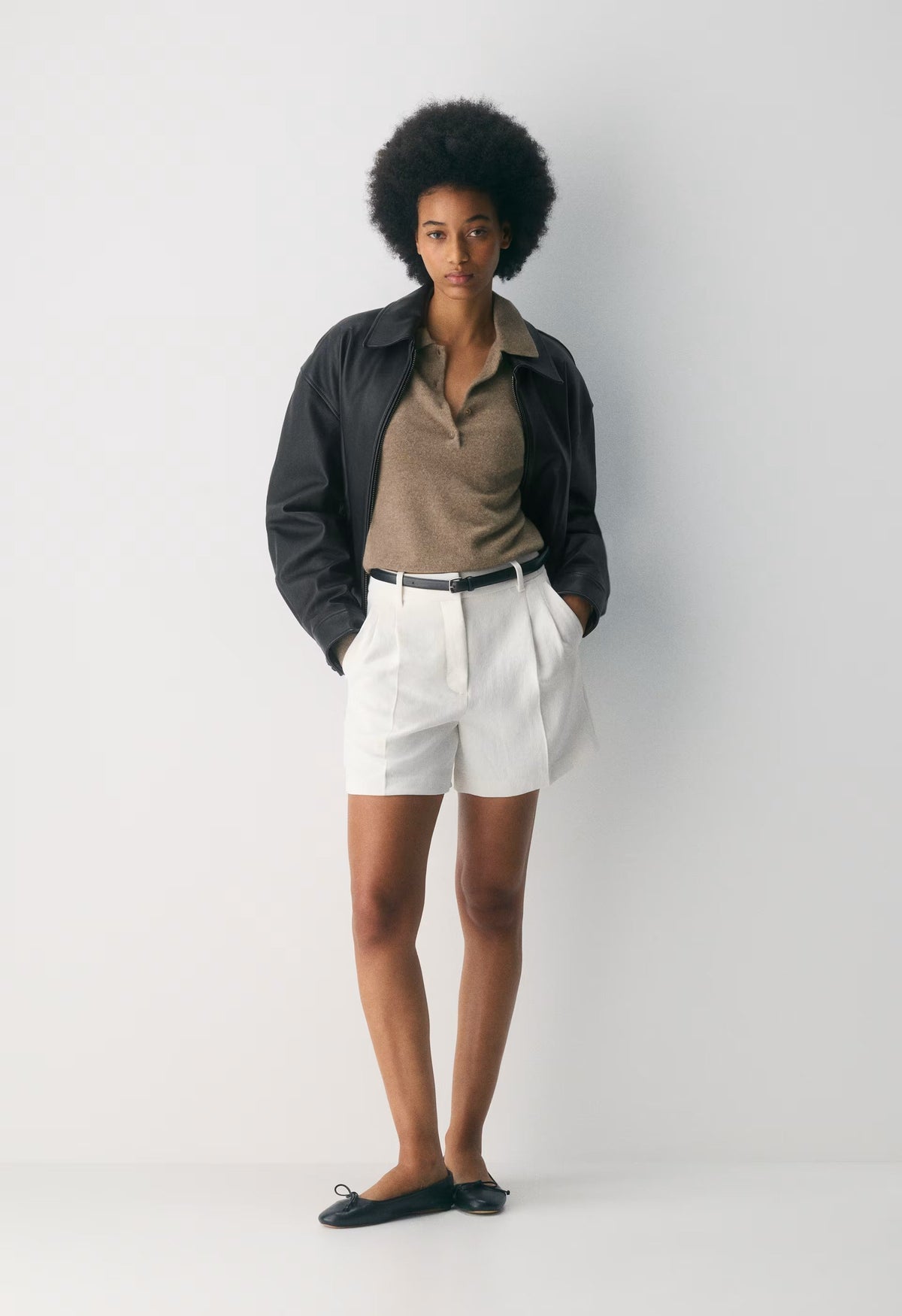 The Effortless Short™ Mid-Thigh - Crepette™ - LIGHT BIRCH