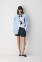 The Effortless Short™ Mid-Thigh - Crepette™ - DARK NIGHT NAVY
