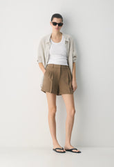 The Effortless Short™ Mid-Thigh - Crepette™ - FOLIO TAUPE