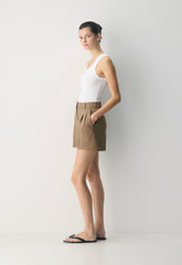 The Effortless Short™ Mid-Thigh - Crepette™ - FOLIO TAUPE