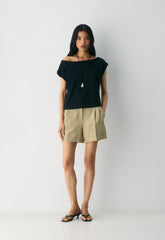 The Effortless Short™ Mid-Thigh - Crepette™ - MARTINI OLIVE