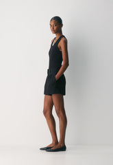 Pleated Mini Short - Eversential™ - BLACK