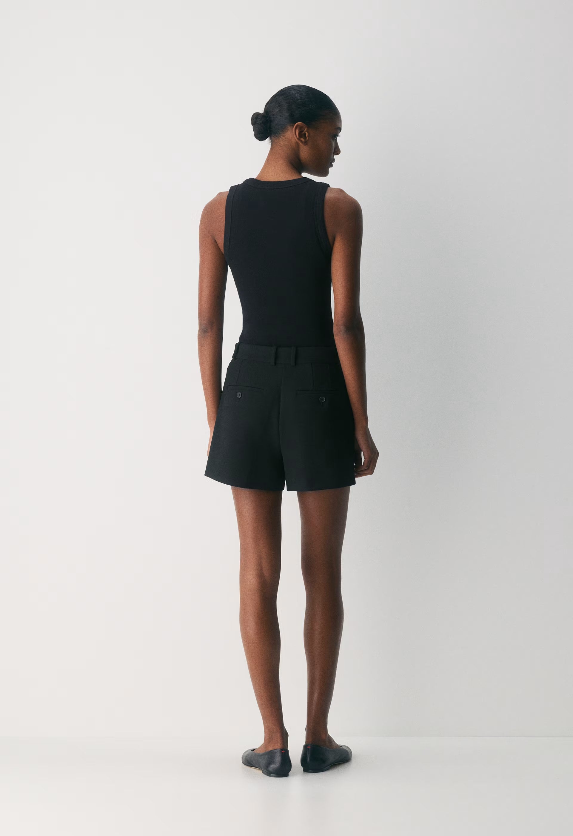 Pleated Mini Short - Eversential™ - BLACK