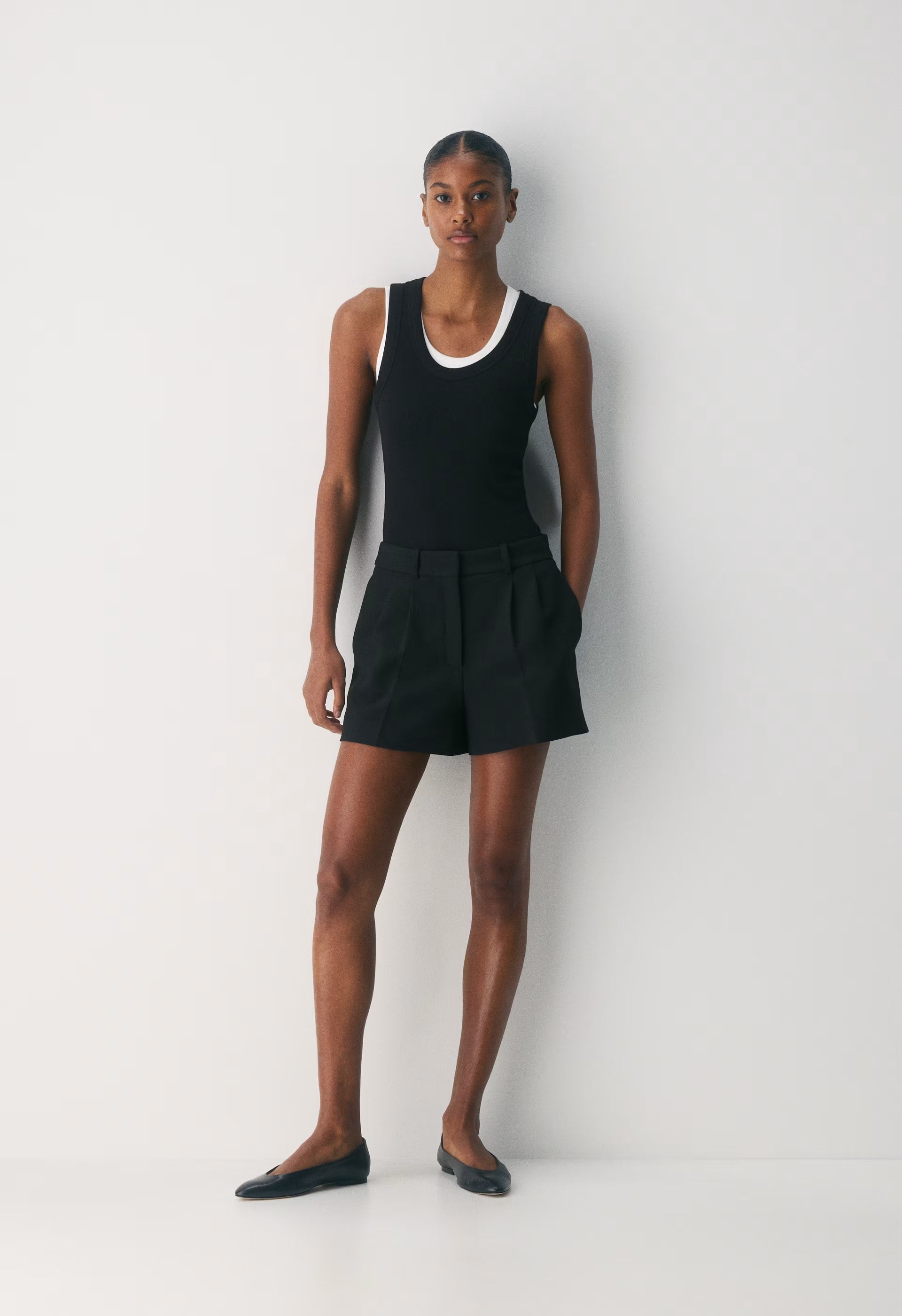 Pleated Mini Short - Eversential™ - BLACK