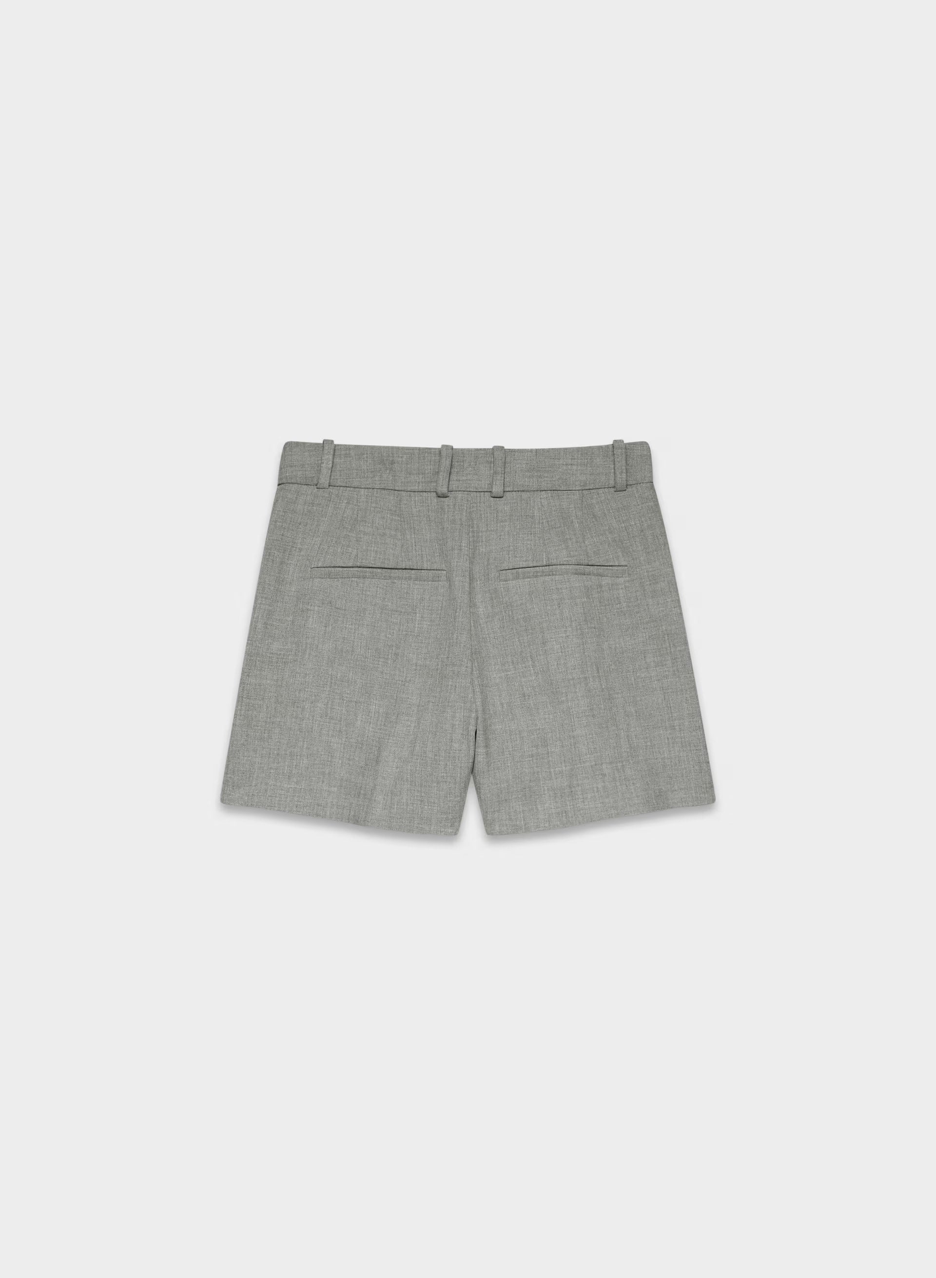 Pleated Mini Short - Eversential™ - HEATHER DARK GREY