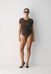 Original Contour Vivacity Crew Bodysuit - RICH MOCHA BROWN