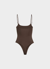 Original Contour Float Cami Bodysuit - RICH MOCHA BROWN