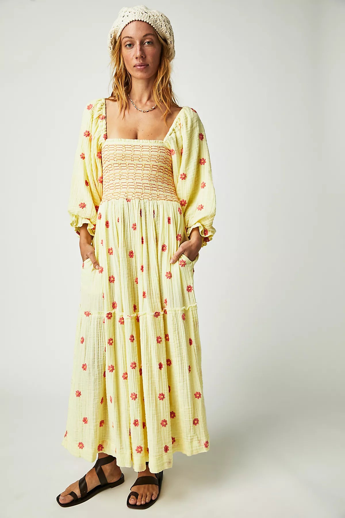 Dahlia Embroidered Maxi Dress