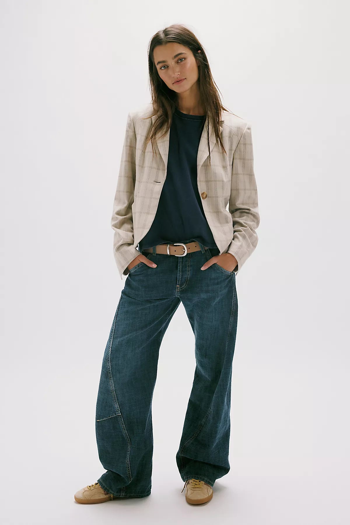 We The Free Highland Low-Rise Twisted Bowed Jeans