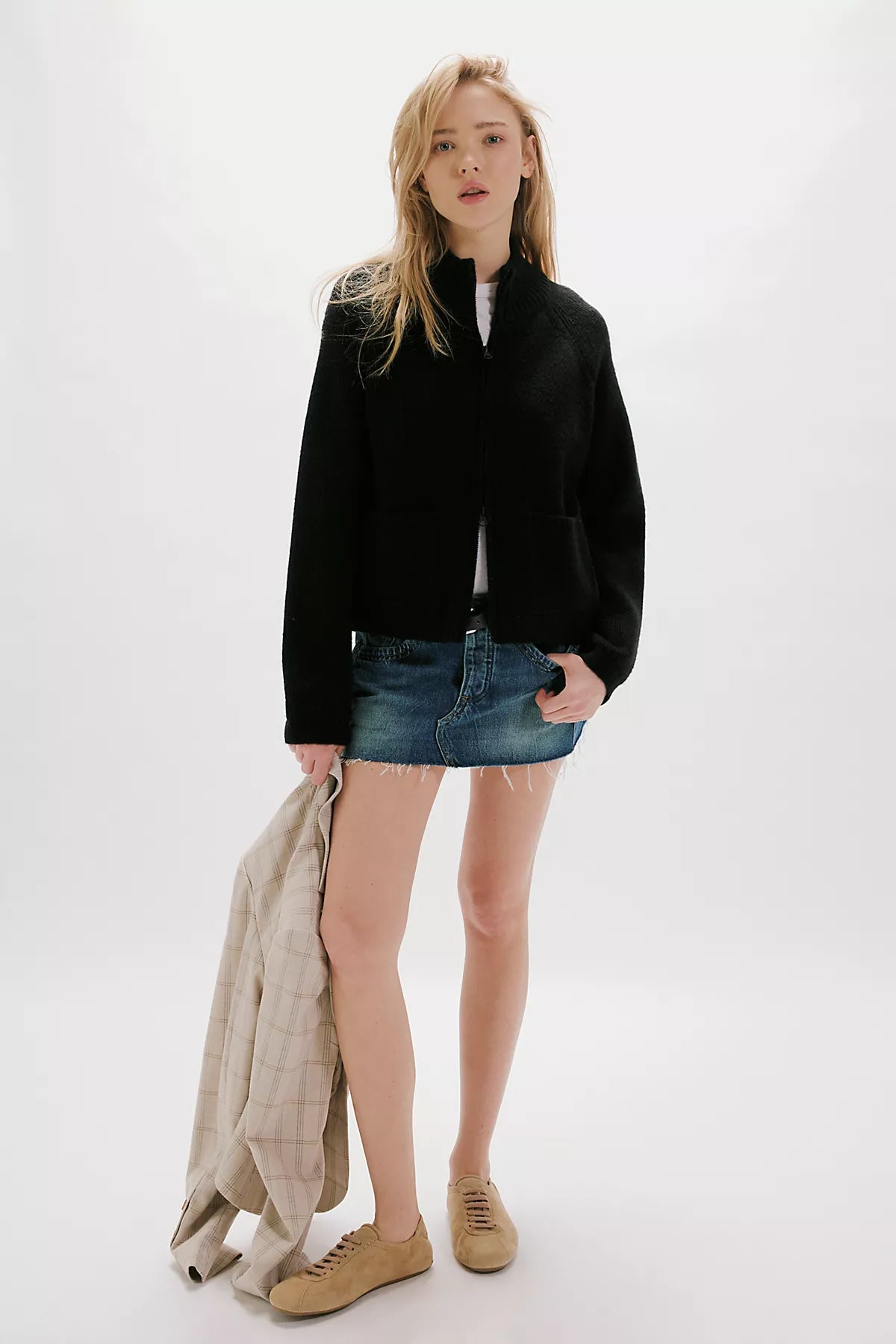 We The Free On It Zip-Up Cardigan