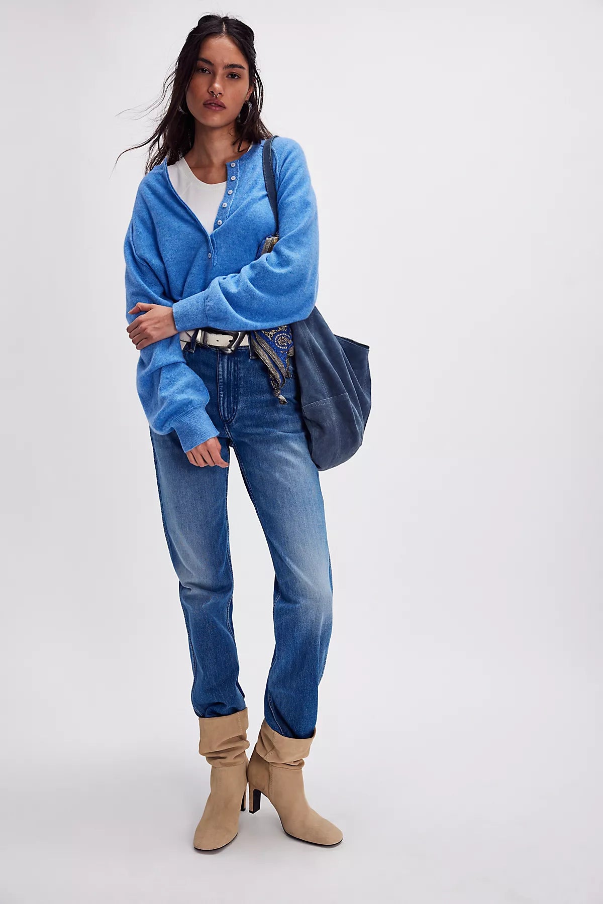 Porta Cashmere Henley Sweater