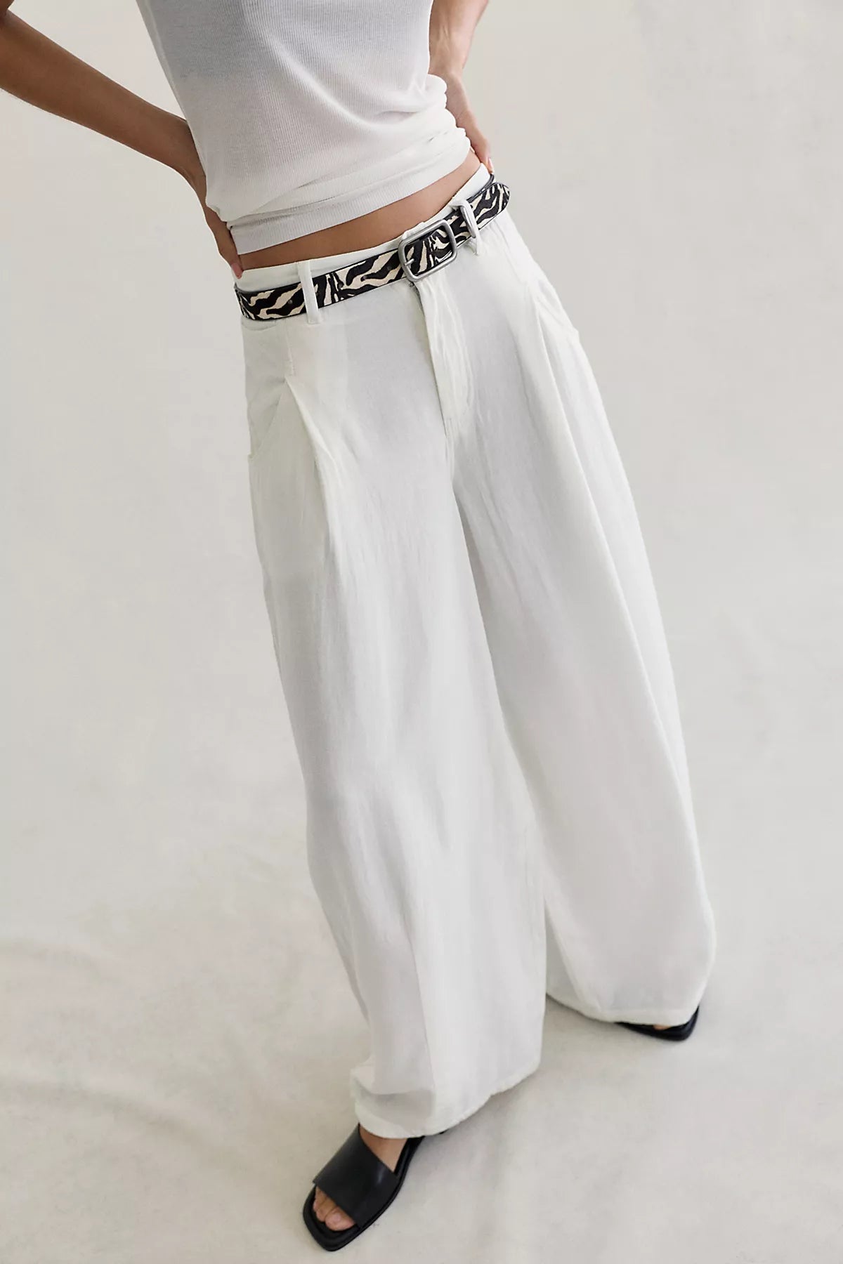 About It Baggy Linen Trousers