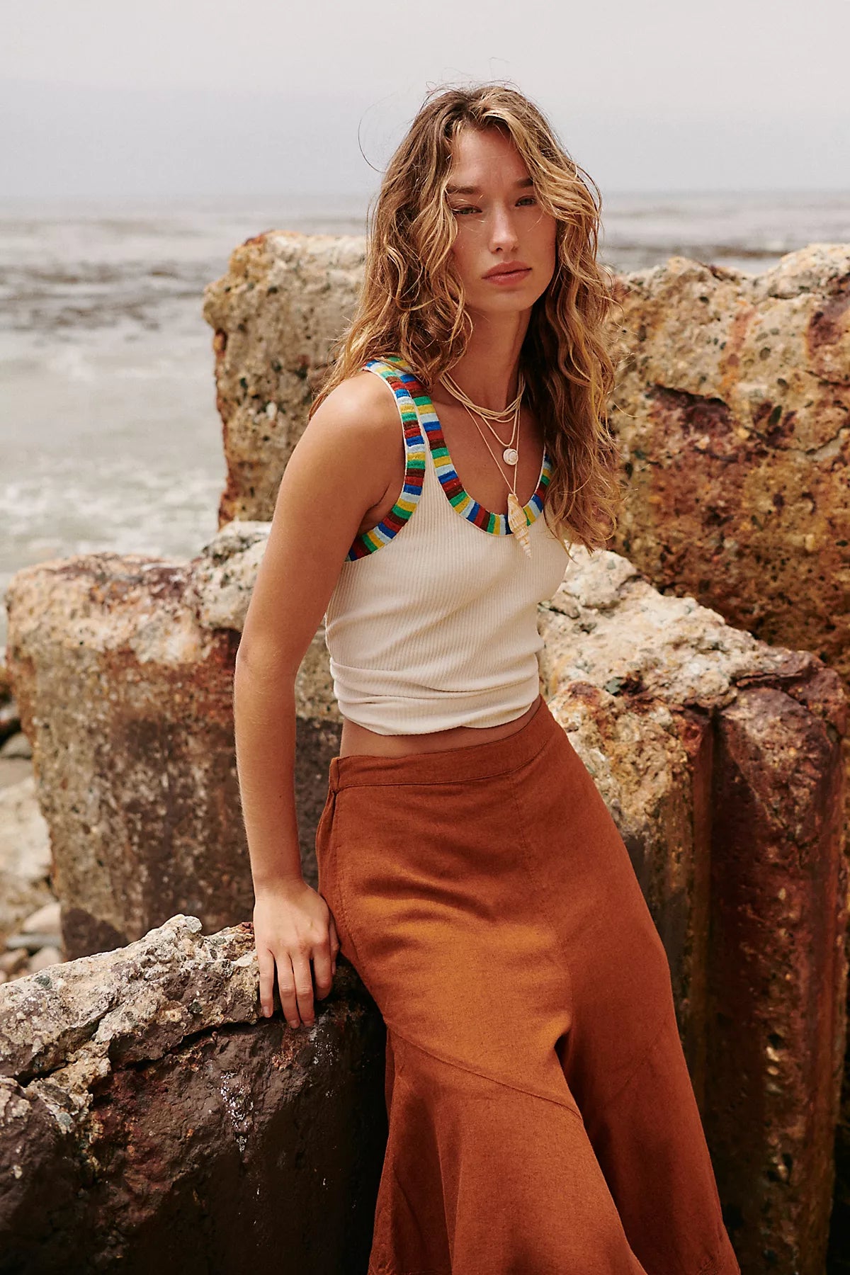 Celina Linen Culotte Pants