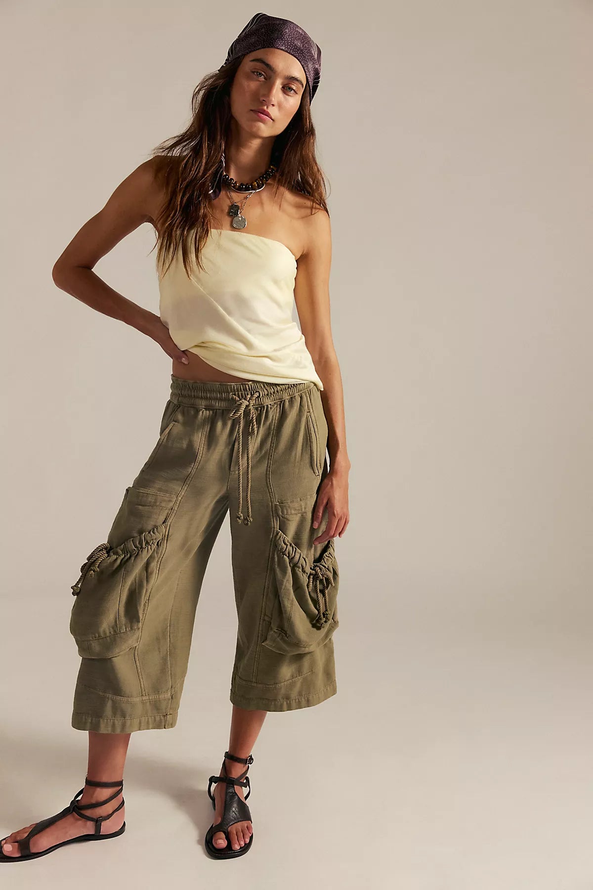 We The Free Ashton Crop Pull-On Cargo Pants