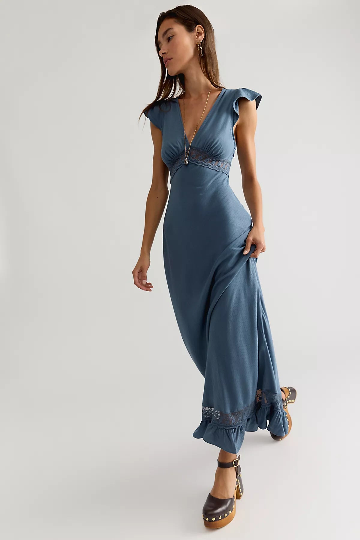 Eternal Soul Solid Maxi Dress