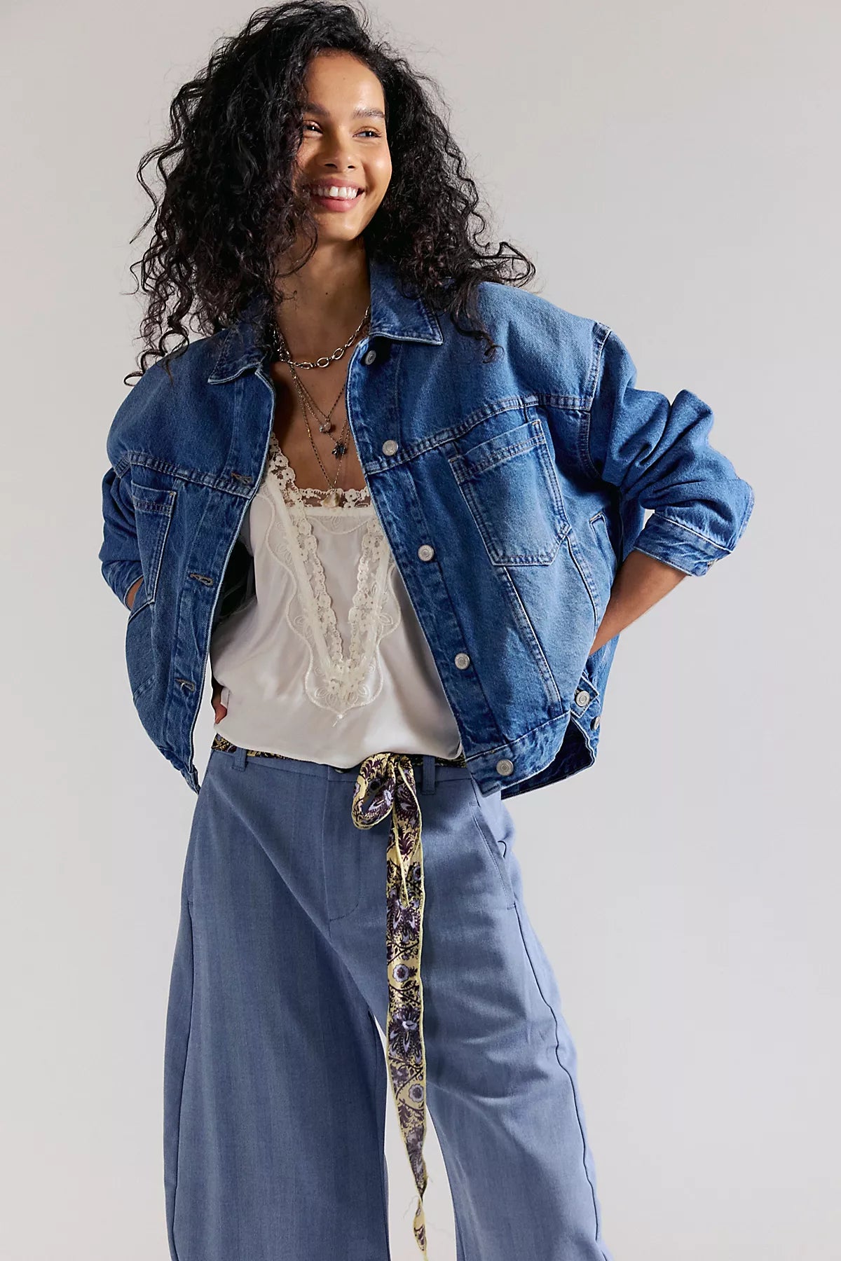 We The Free Opal Swing Denim Jacket
