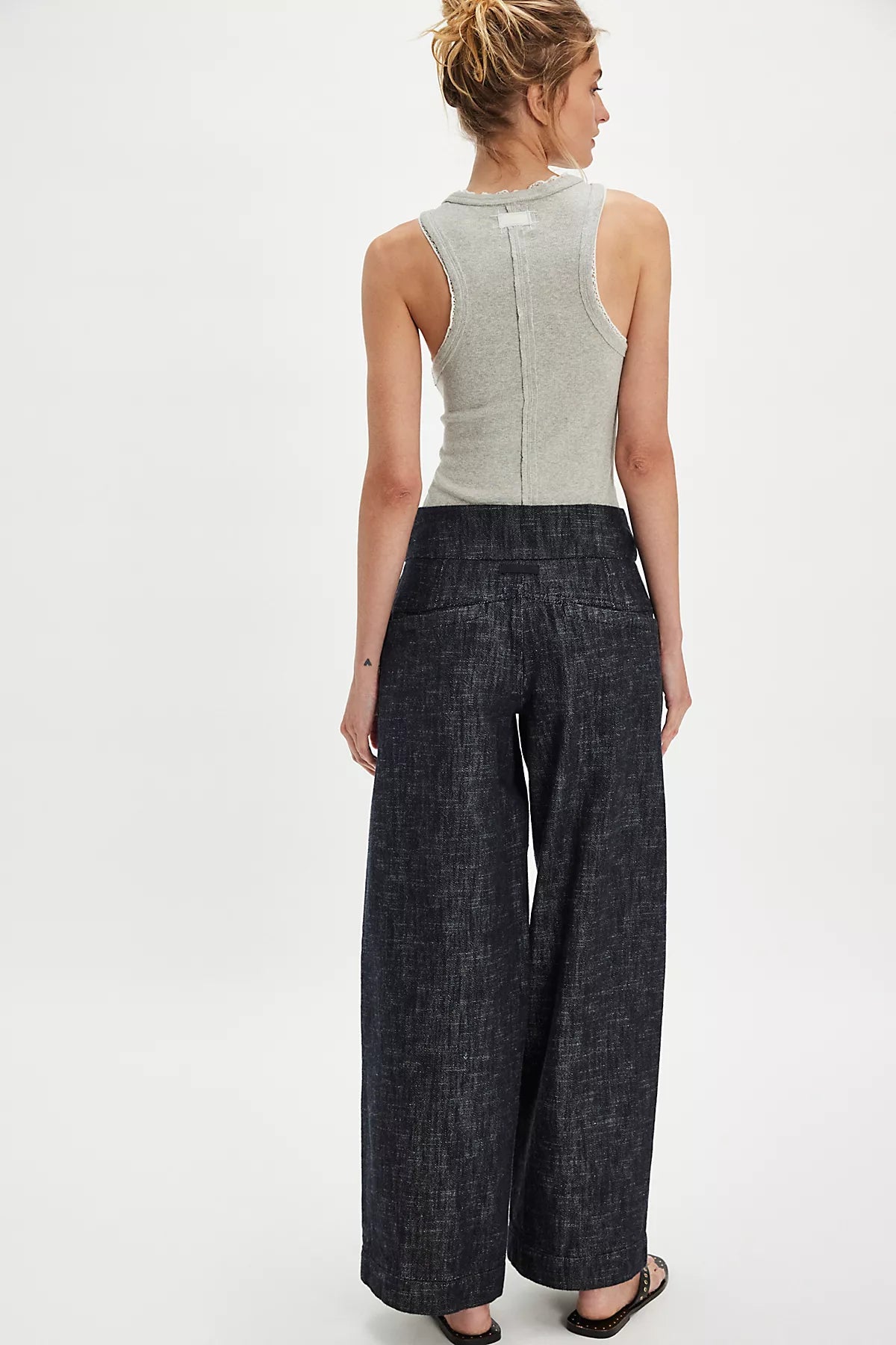 Ainsley Belted Wide-Leg Trousers