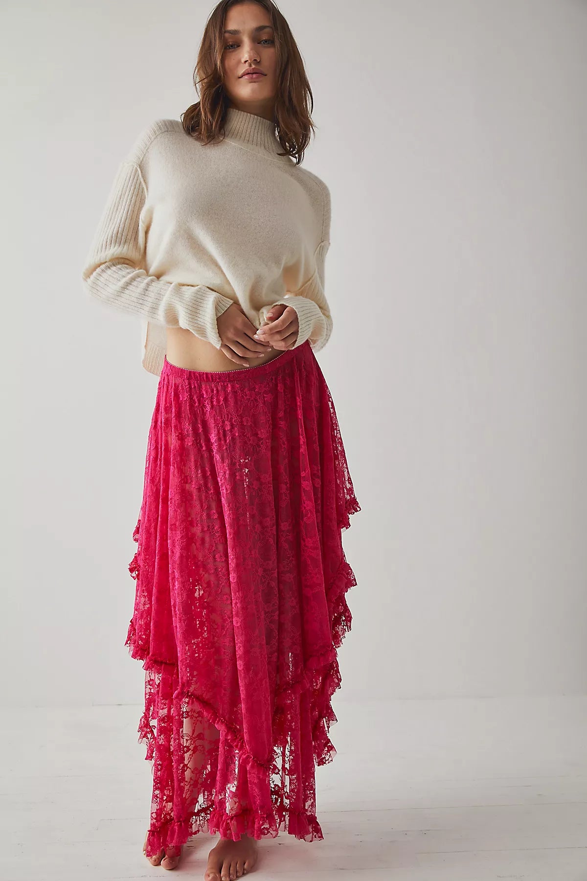 French Courtship Maxi Slip Skirt