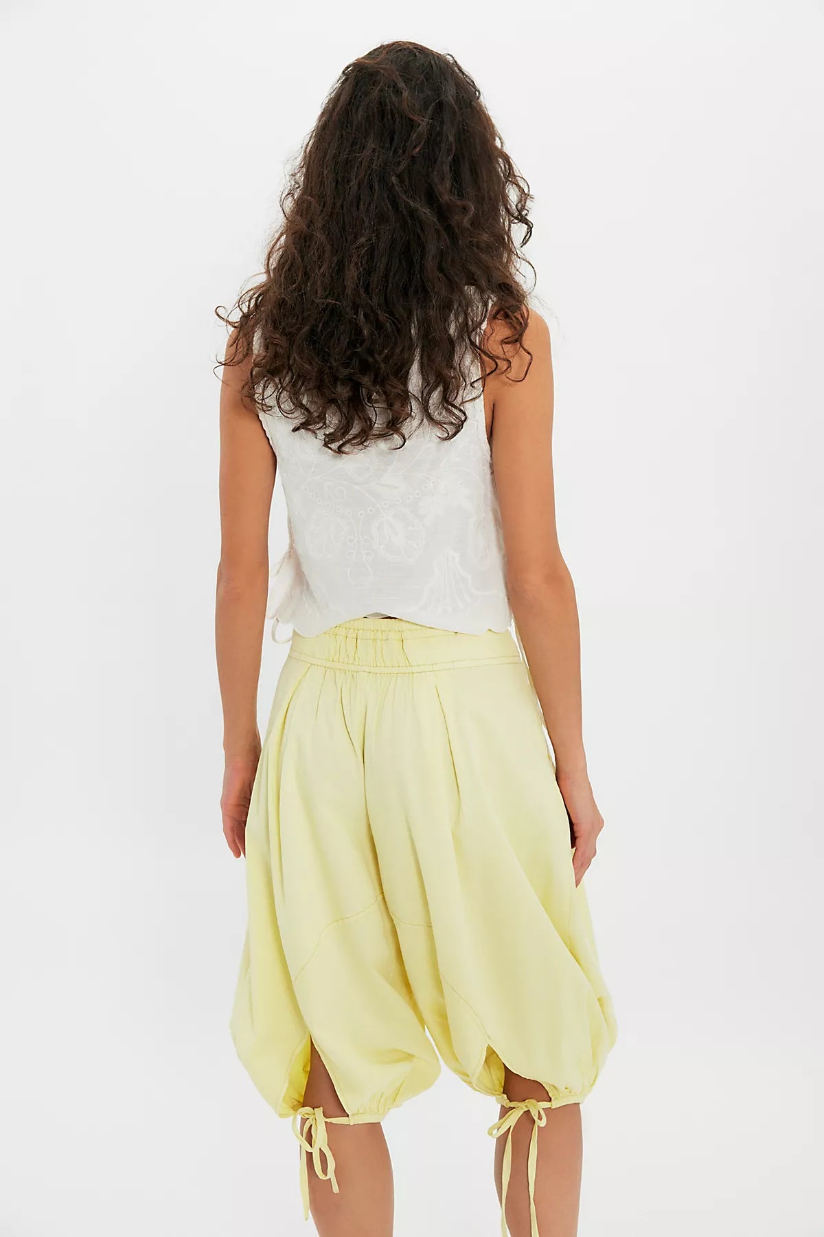 Calle Balloon Crop Pull-On Pants