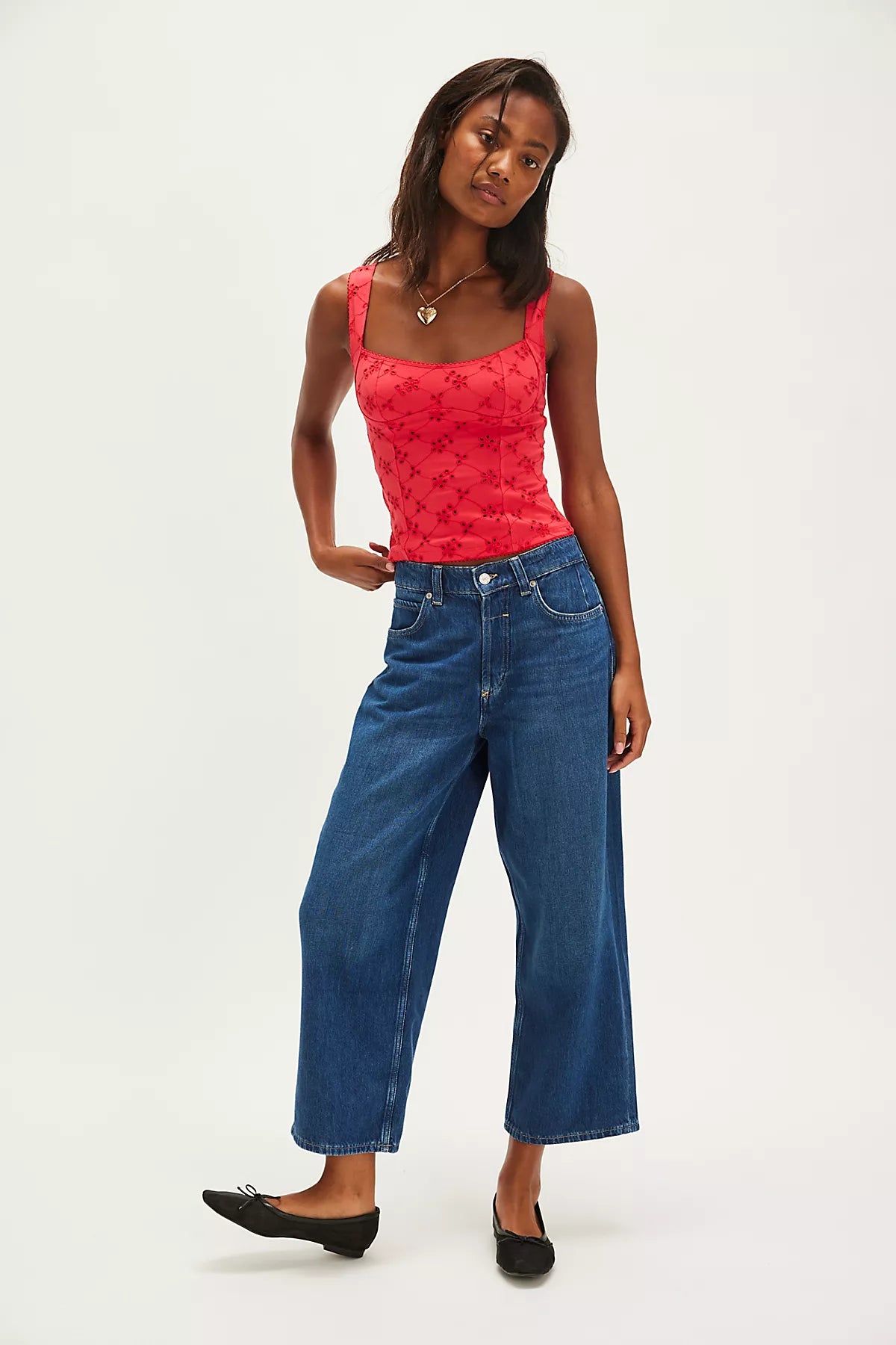 Full Bloom Cotton Eyelet Cami