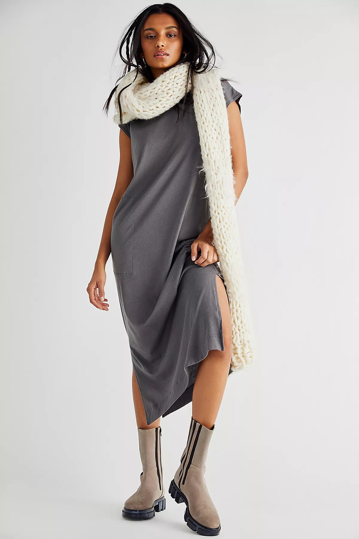 All Day Long Midi T-Shirt Dress