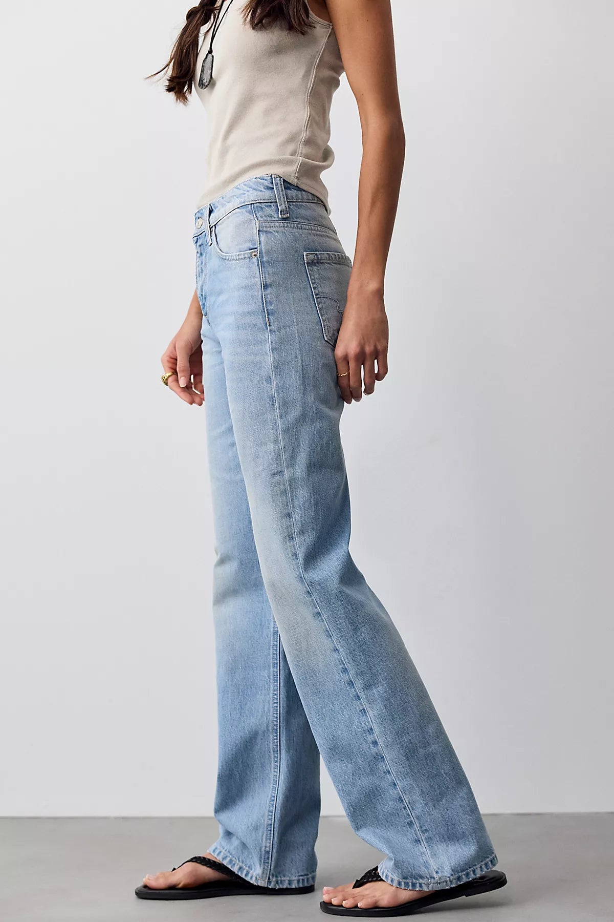 We The Free Luna Mid-Rise Straight Jeans