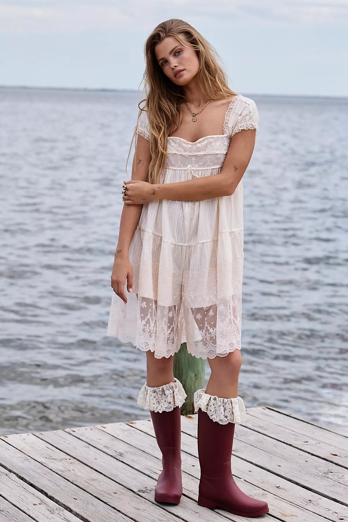 For Love & Lemons For FP Brigitta Rain Boots