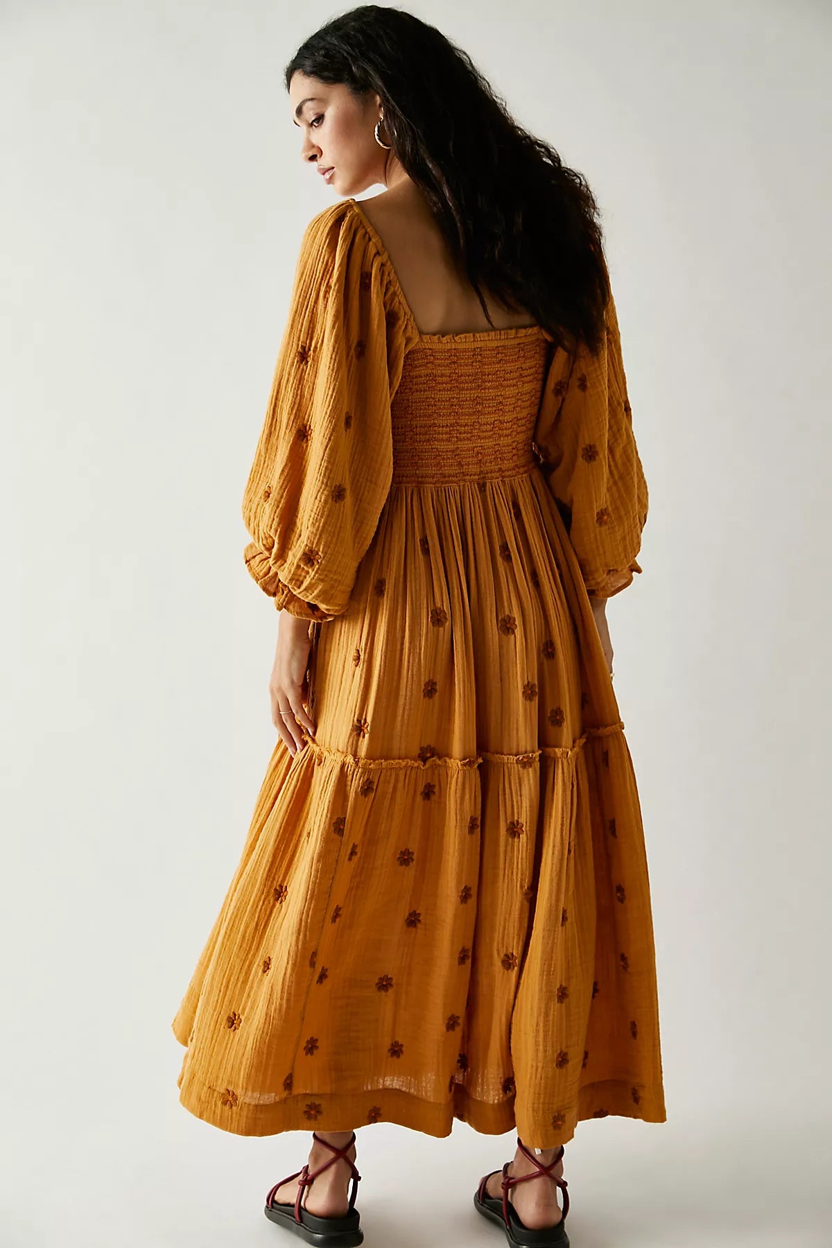 Dahlia Embroidered Maxi Dress
