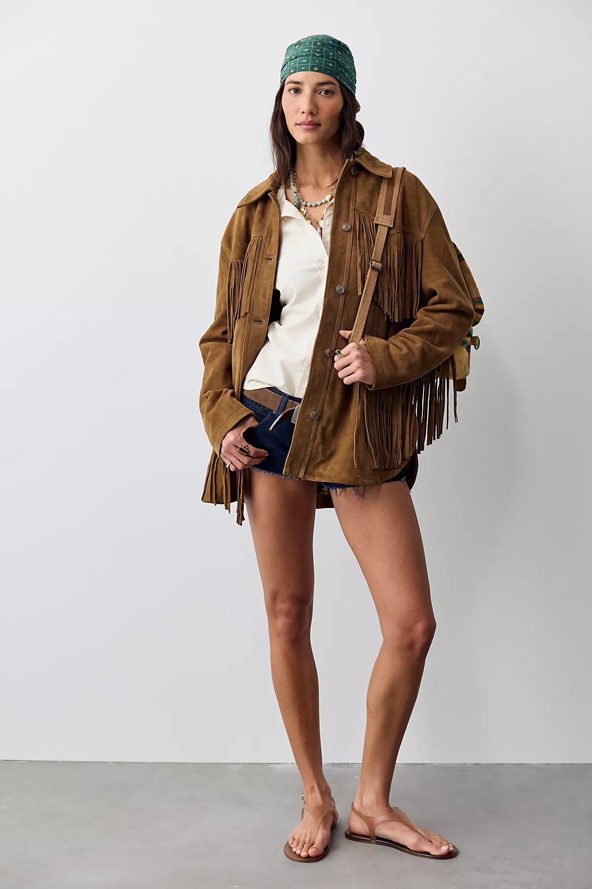 We The Free Fringe Out Suede Jacket