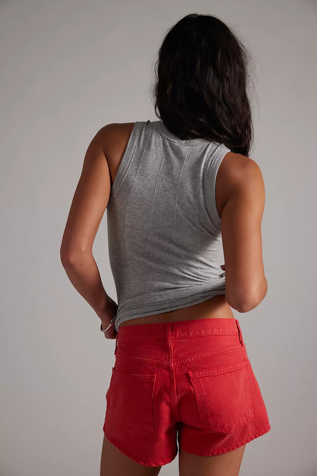 AGOLDE Parker Low-Rise Denim Shorts