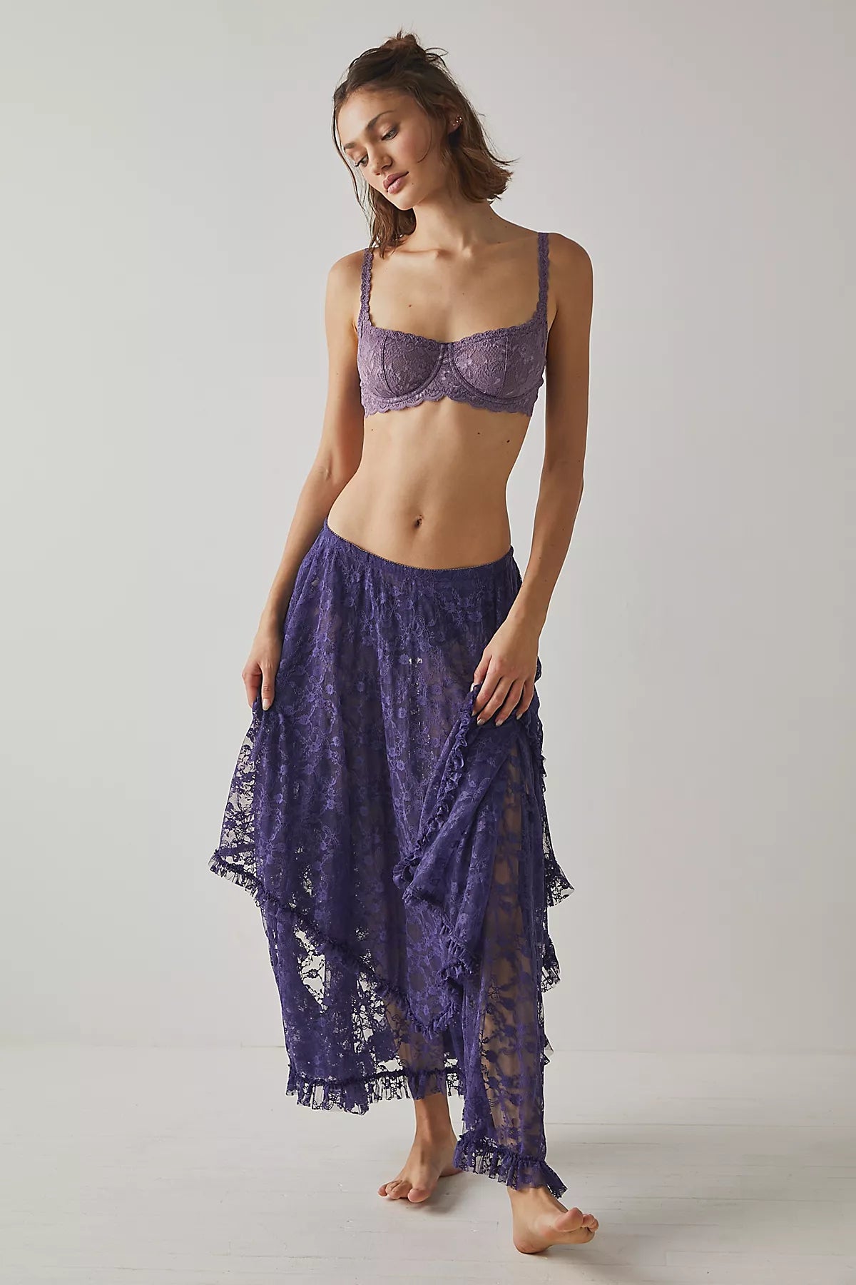 French Courtship Maxi Slip Skirt