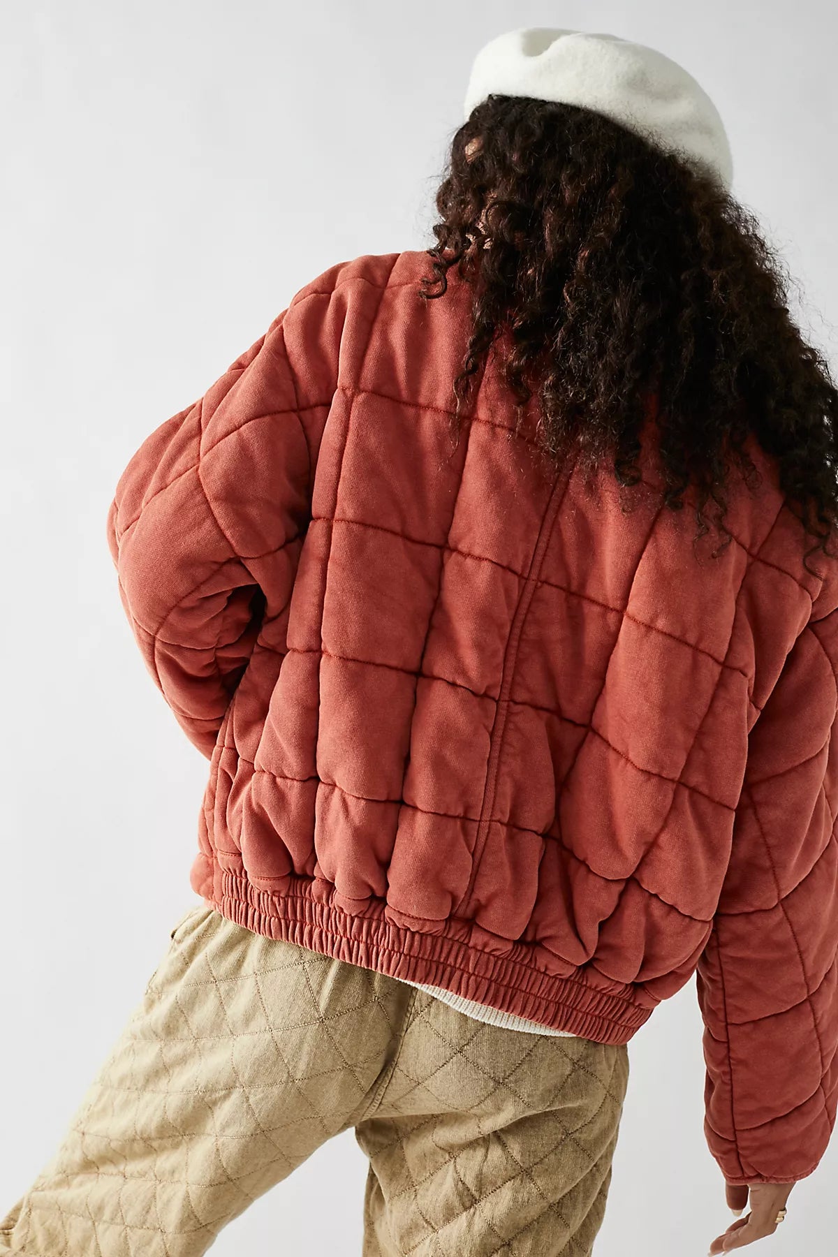 Dolman Quilted Knit Jacket