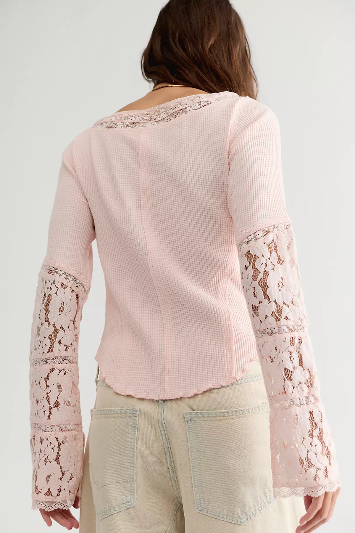 Amber Lace Cuff Long Sleeve Top