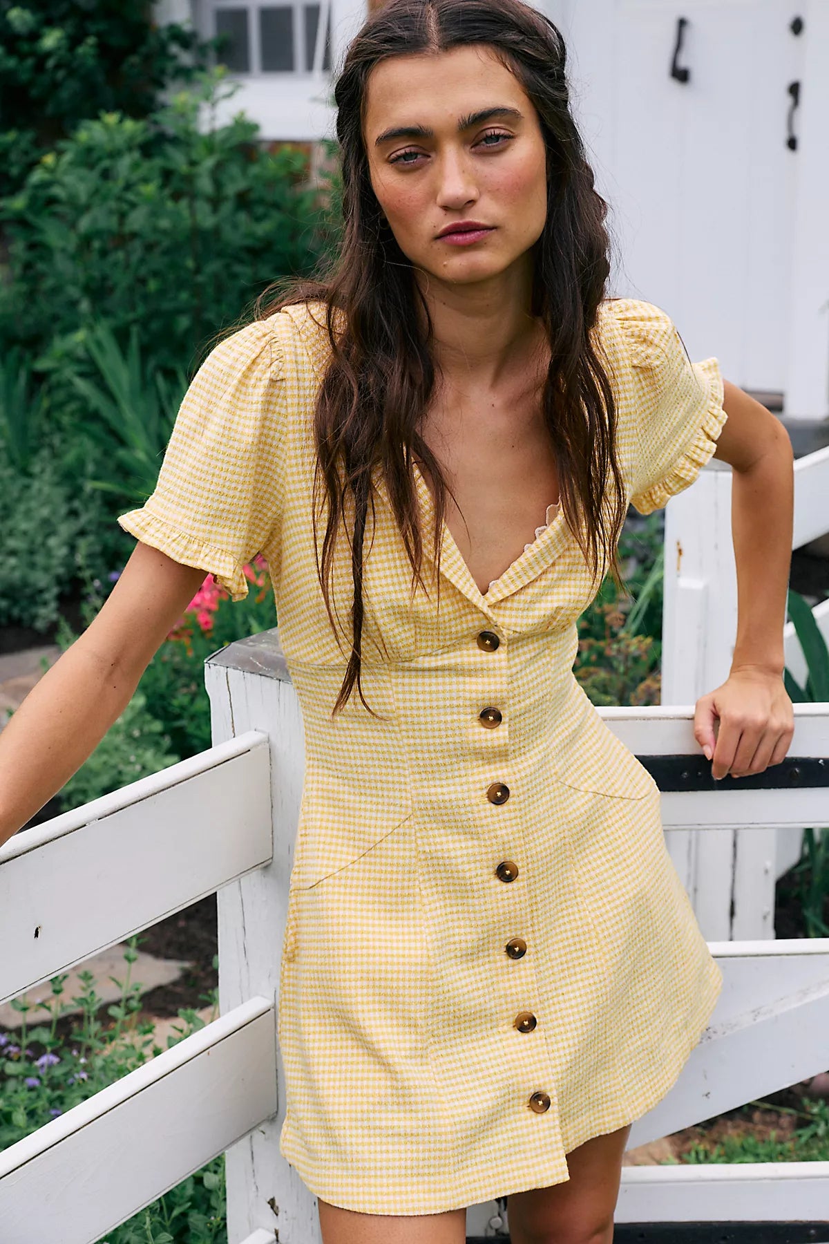 Corrine Button Down Mini Dress