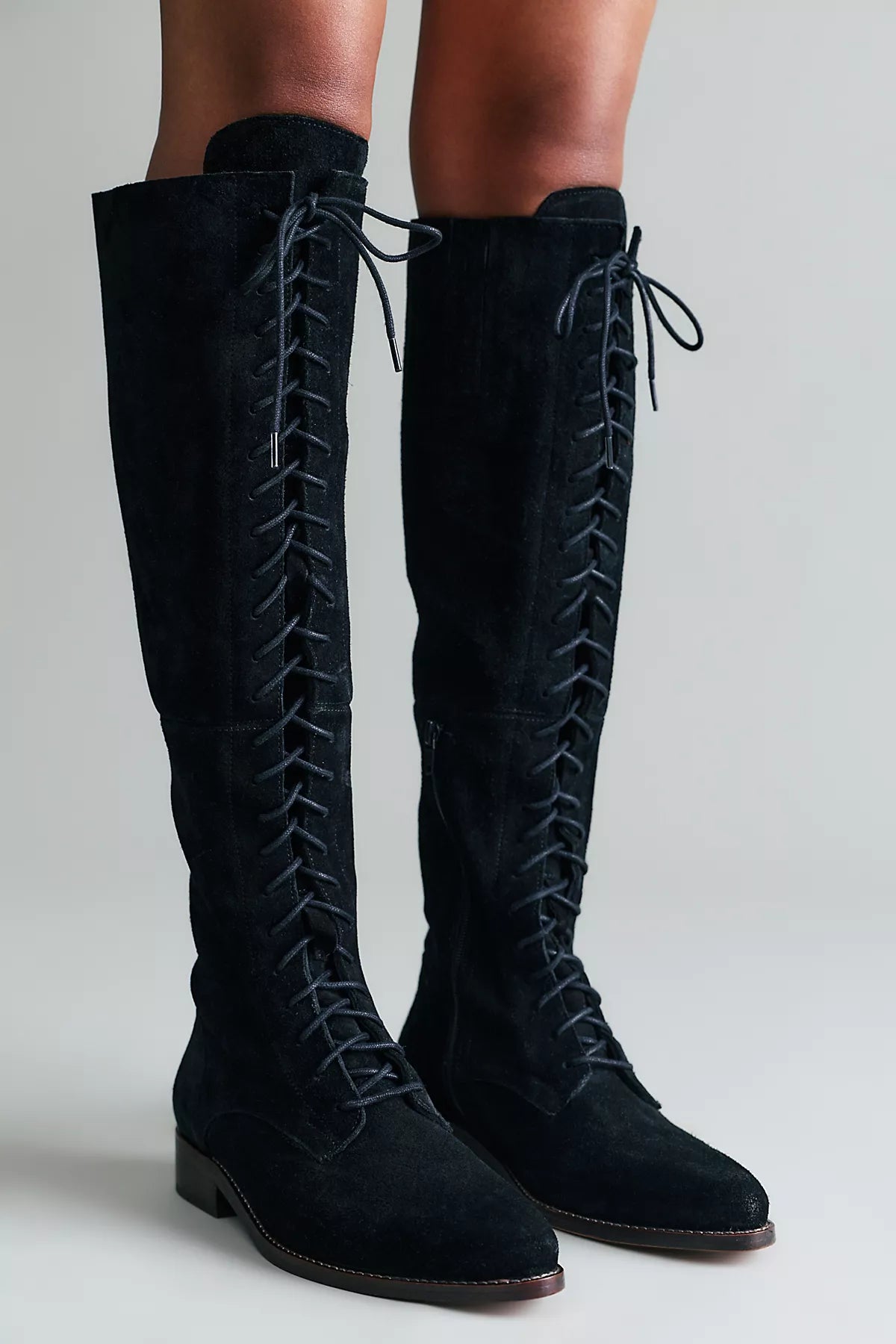 Davey Over-The-Knee Lace-Up Boots
