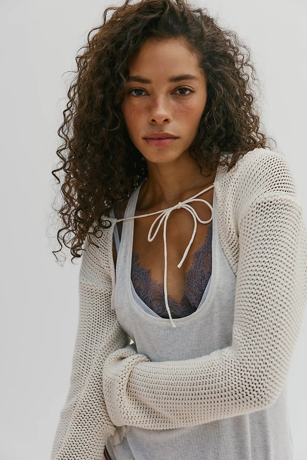 Dafne Knit Cropped Bolero Sweater