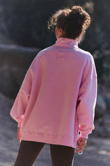 A Cut Above Mock Neck Pullover Sweatshirt
