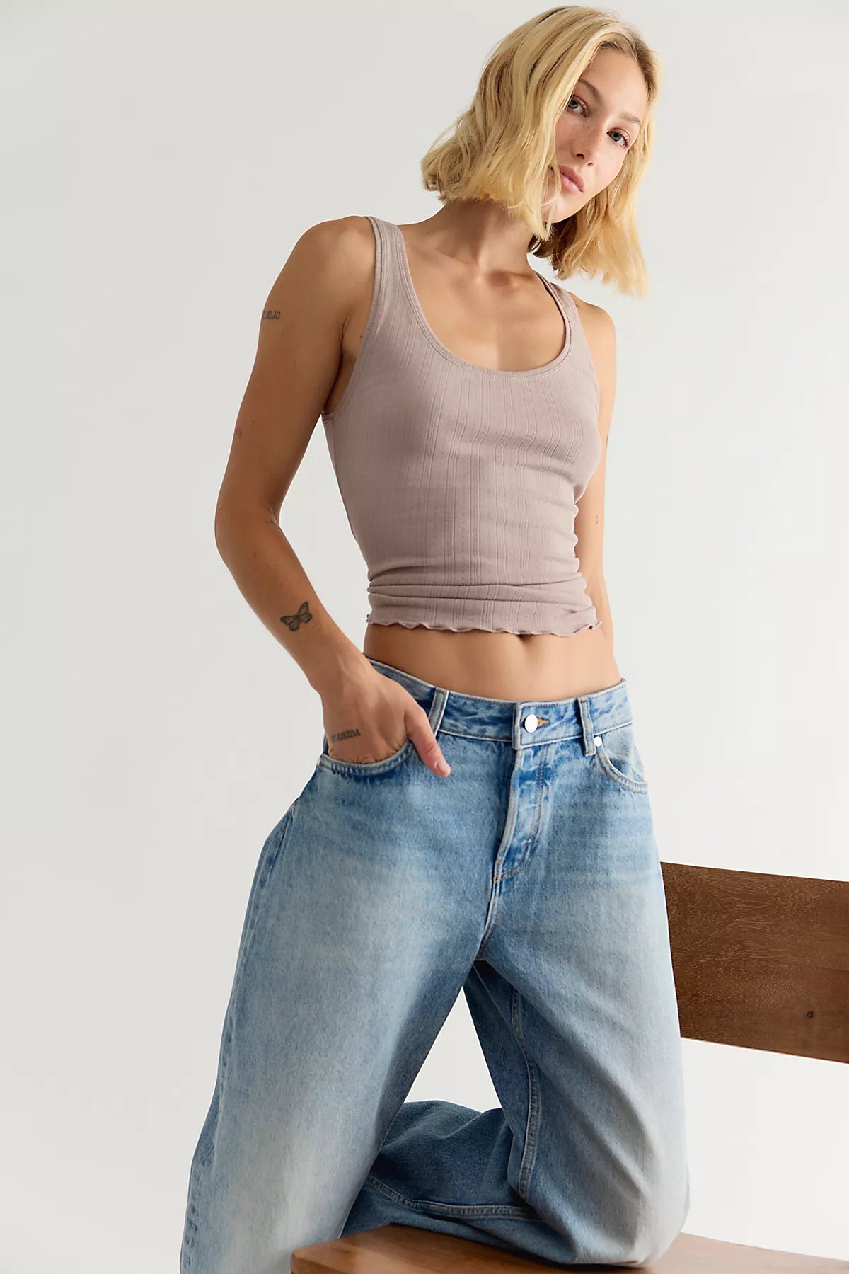 EB Denim Shifter Bowed Jeans