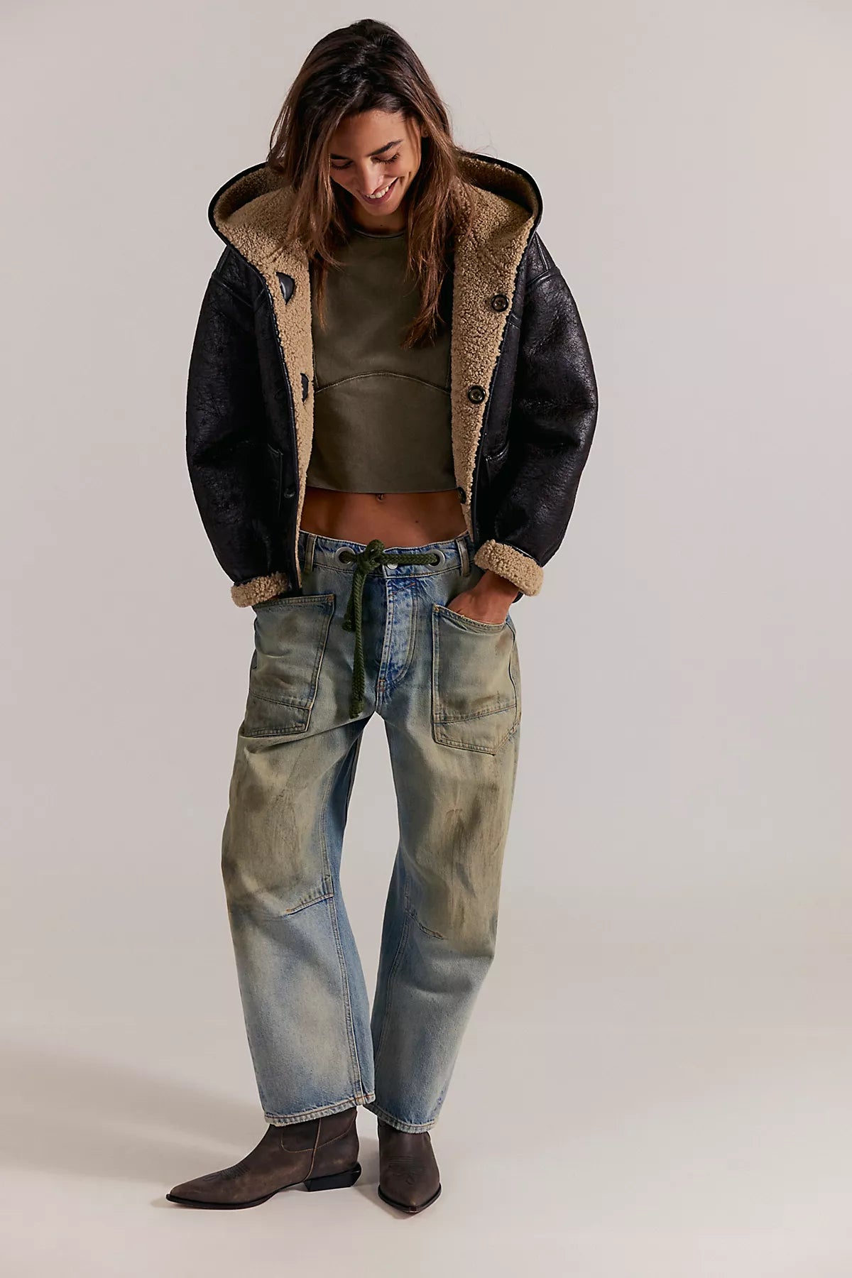 We The Free Protagonist Cropped Cap Sleeve Tee