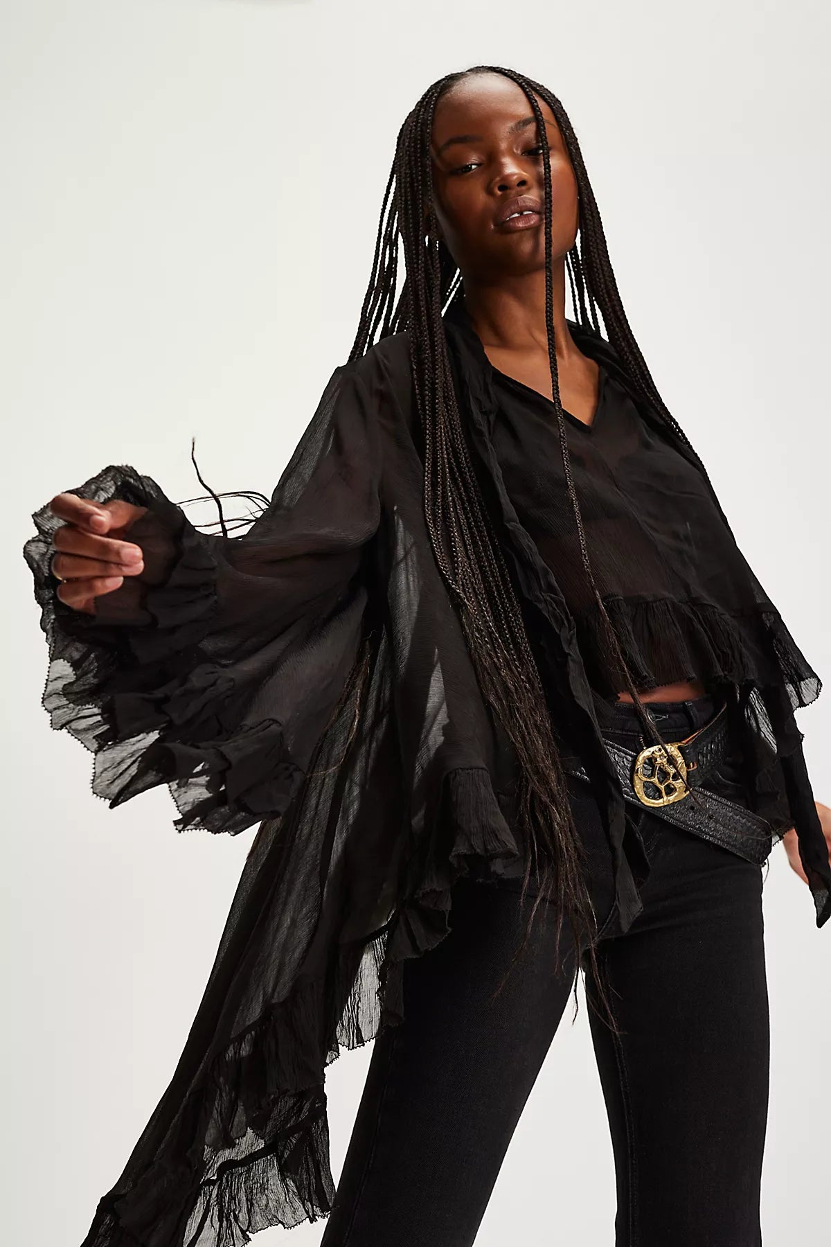 Full Sleeve Frill Top