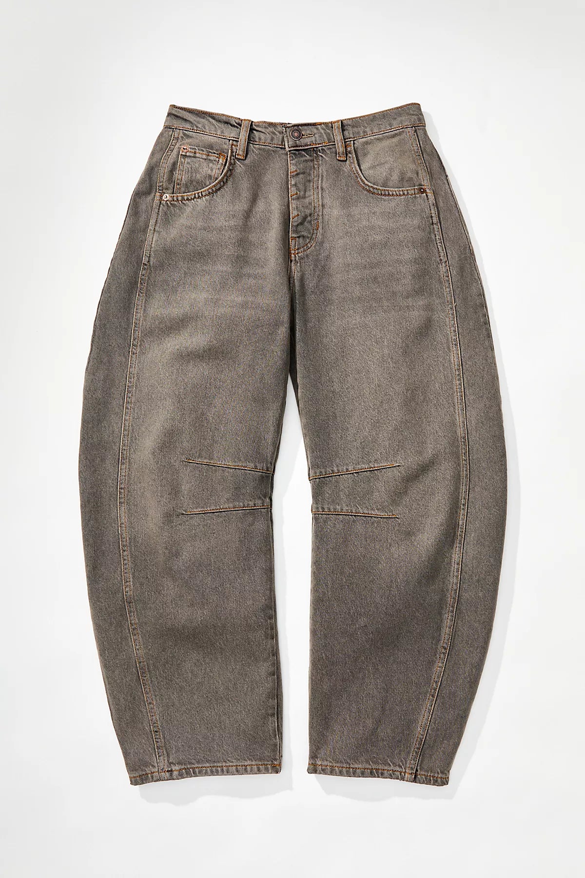 We The Free Good Luck Mid-Rise Barrel Jeans