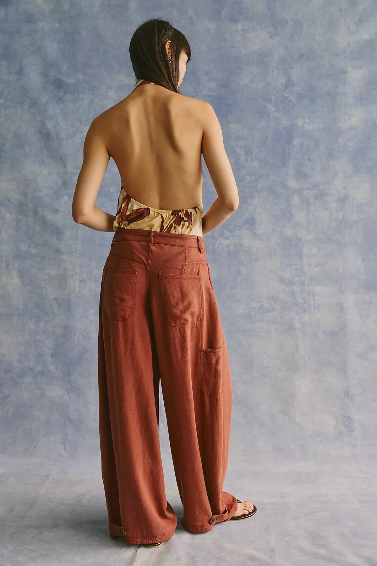 About It Baggy Linen Trousers