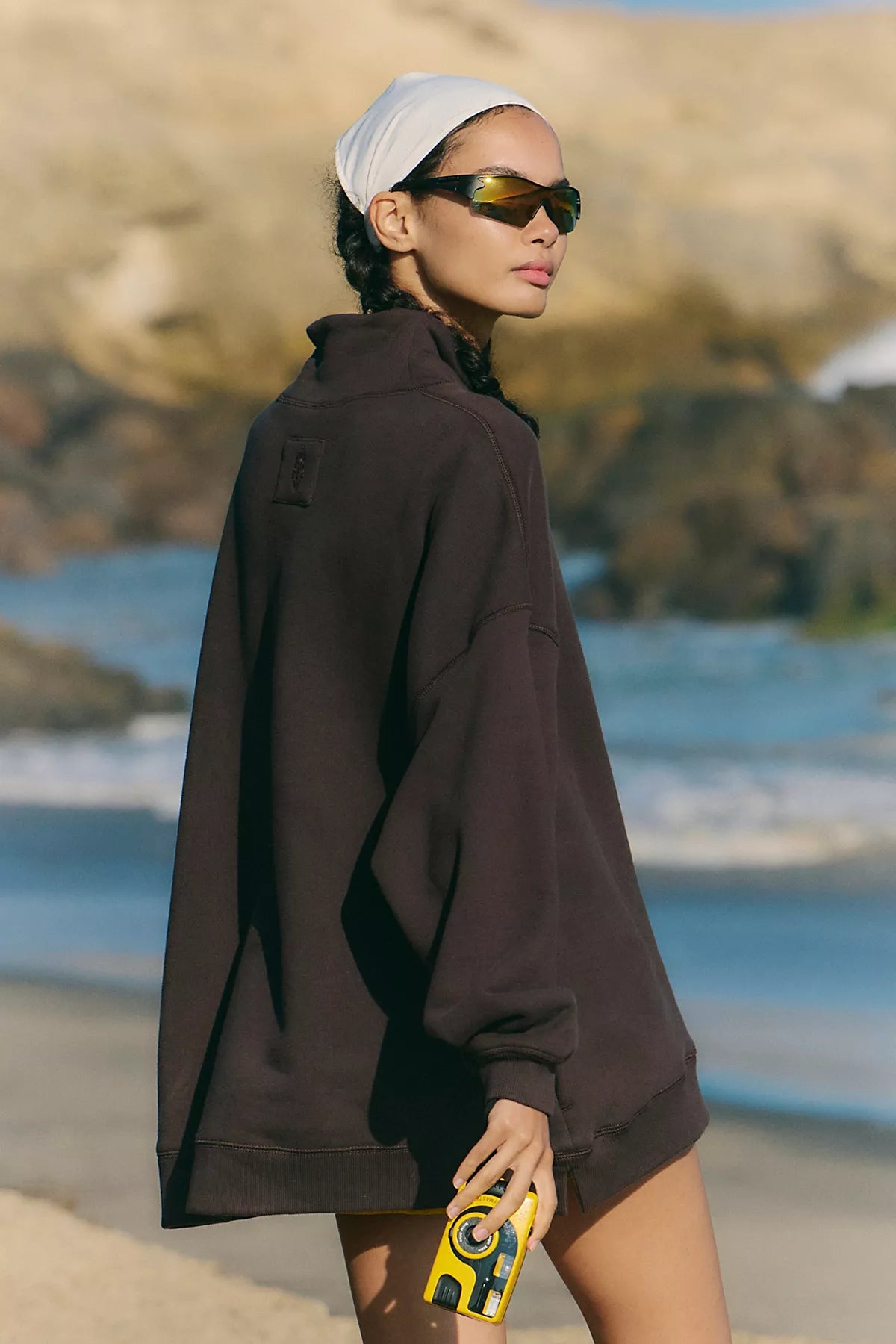 A Cut Above Mock Neck Pullover Sweatshirt