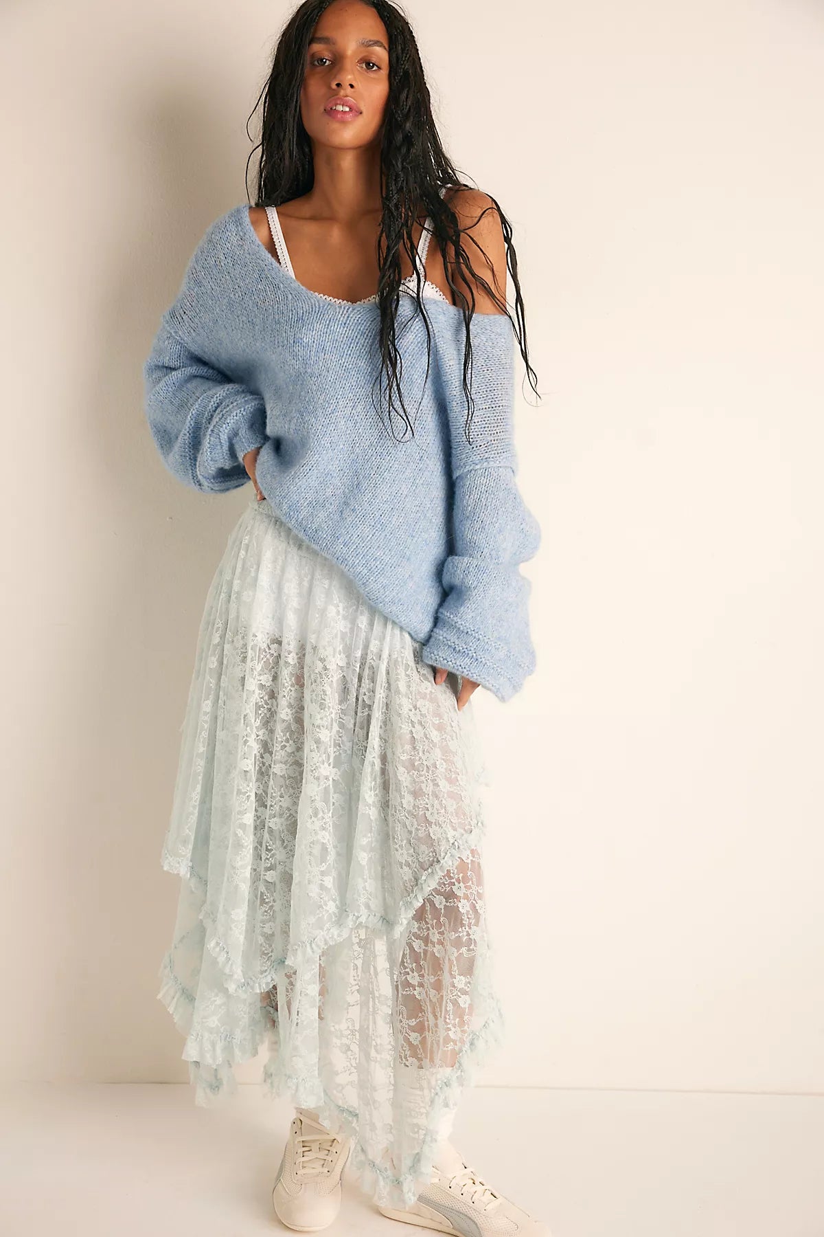 French Courtship Maxi Slip Skirt